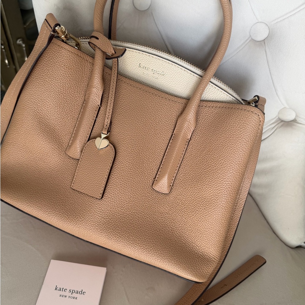 Kate Spade Beige and Cream Satchel